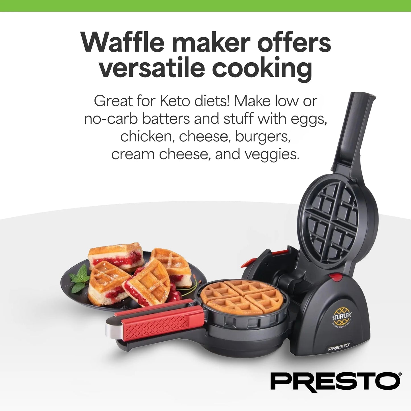 Stuffler Electric Stuffed Waffle Maker, 03512